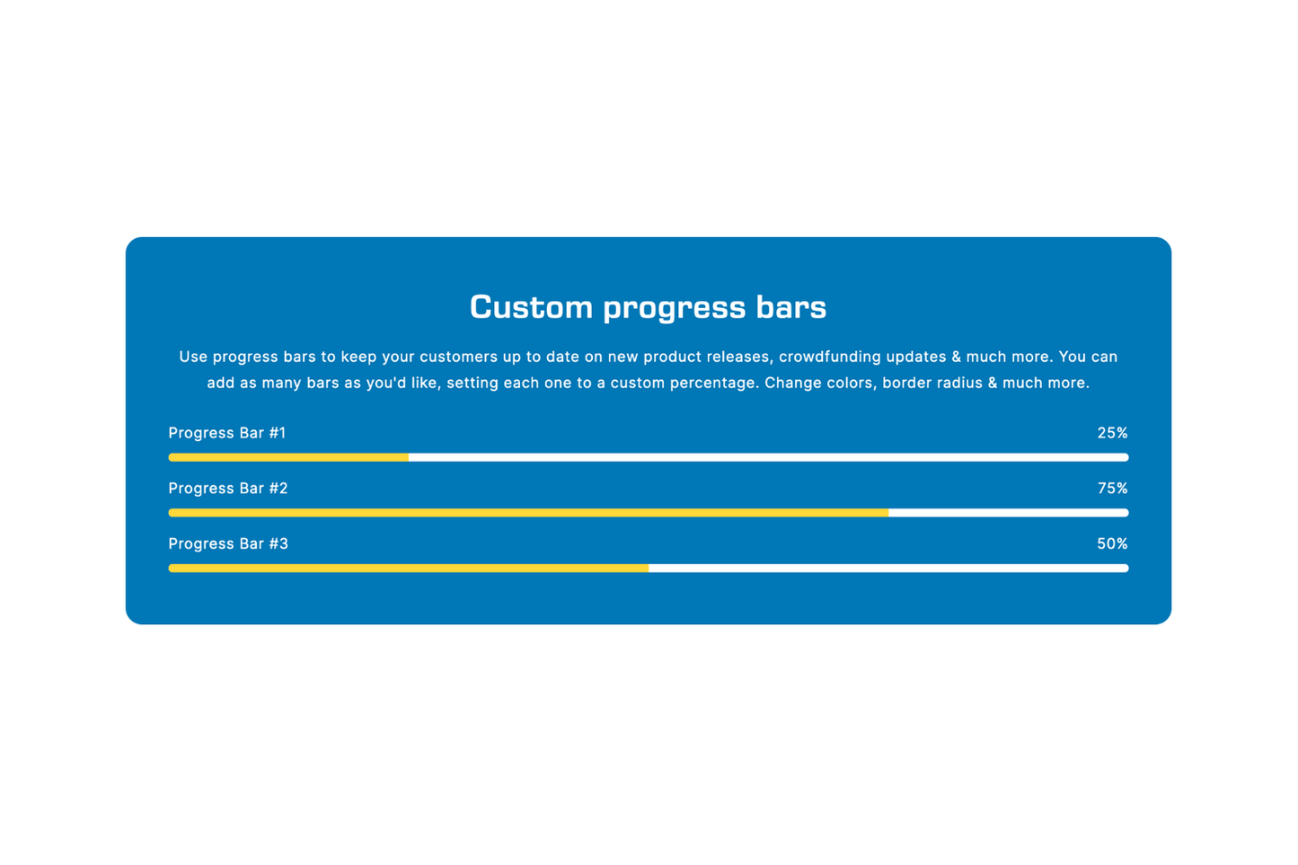 Progress Bars – BrandStack